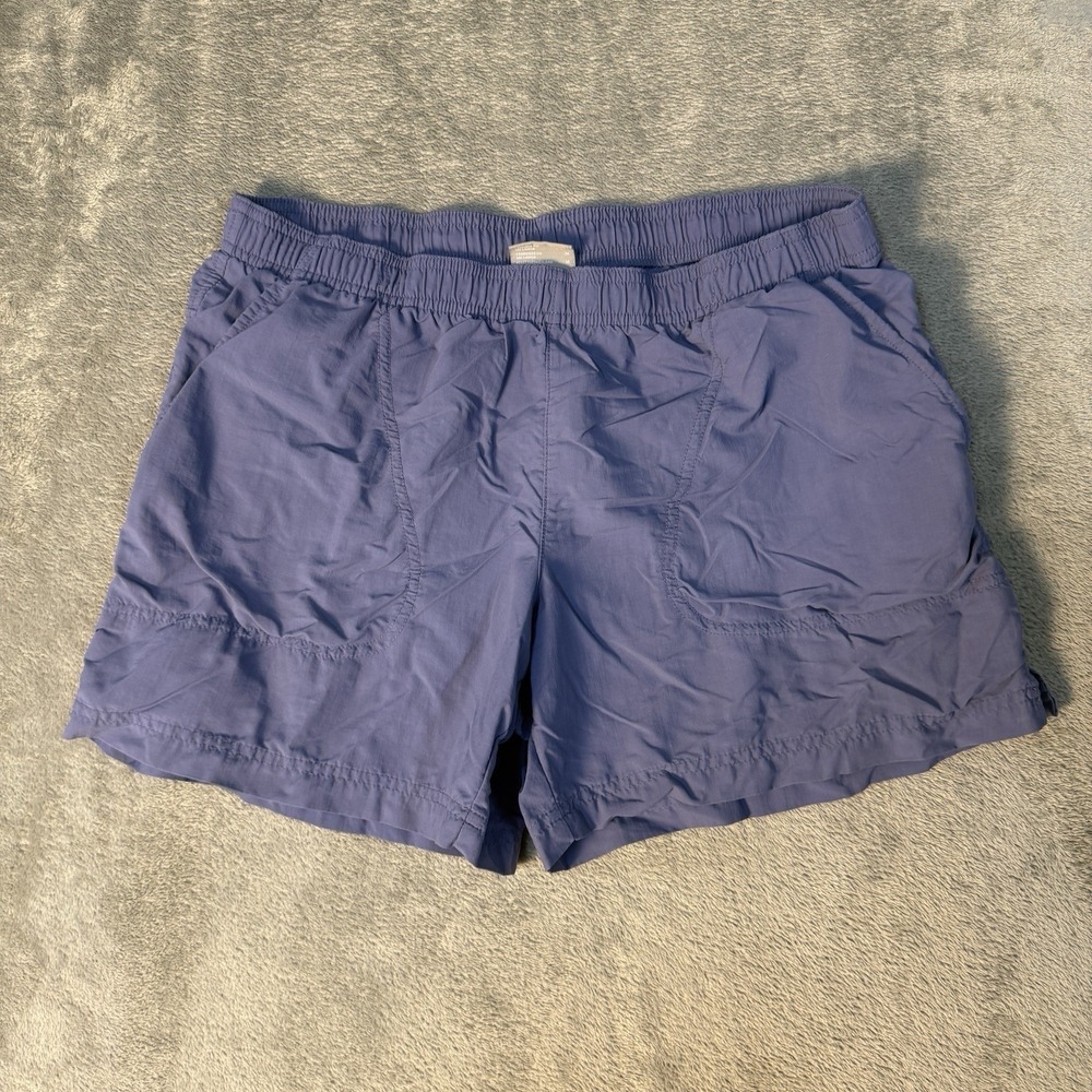 Columbia Sportswear Women Purple Pull On Hiking Outdoor Athletic Shorts Size M